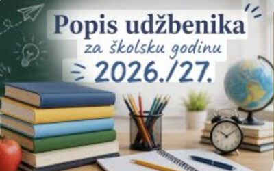Popis udžbenika za školsku godinu 2026./2027.