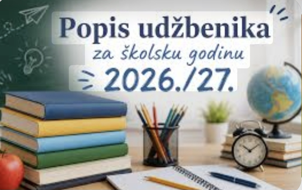 Popis udžbenika za školsku godinu 2026./2027.
